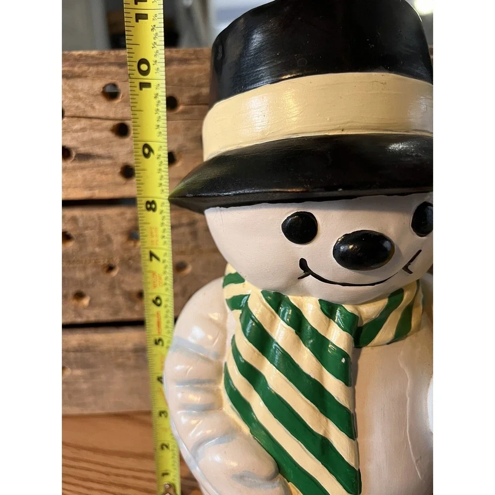 Hand Painted CERAMIC SNOWMAN‎ FIGURE 11.5